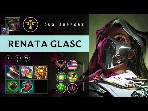 Renata Glasc Support vs Leona - NA Grandmaster Patch 25.23