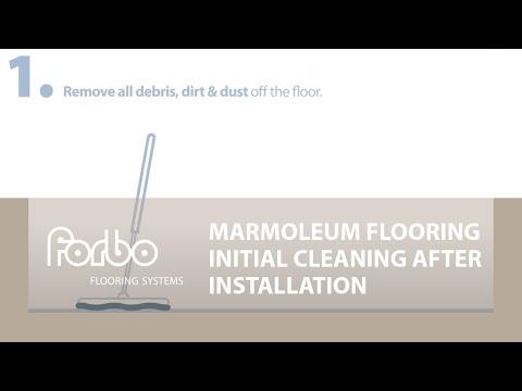 Linoleumgolv Forbo Marmoleum Decibel 304830 Graphite 195cm - Youtube manufacturer video 2
