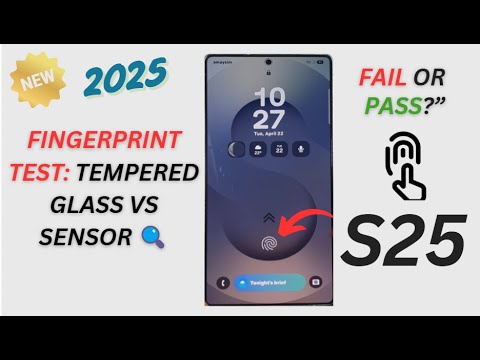 👆 Fingerprint Sensor Test With Tempered Glass on Galaxy S25/S25+/Ultra
