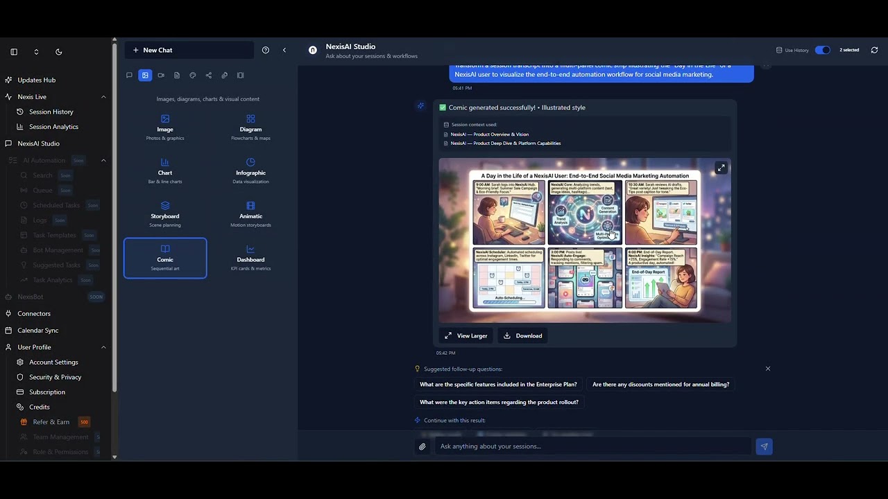 Nexis AI Studio | Generate Videos, Images & Docs