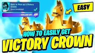 How to EASILY Earn or Pick up a VICTORY CROWN - Fortnite Avatar Quest
