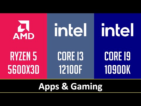 RYZEN 5 5600X3D vs CORE I3 12100F vs CORE I9 10900K