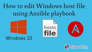 Download the video "How to edit Windows host file using Ansible Playbook"