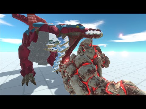 CONCEPTARTSPINOSAURUS VS INFERNALS UNITS EPIC BATTLES - ANIMAL REVOLT BATTLE SIMULATOR