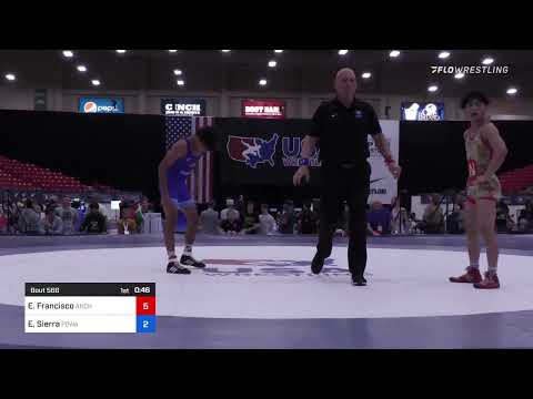 51 Lbs Rr Rnd 1 - Elyle Francisco, Anchorage Youth Wrestling Academy Vs Edwin Sierra, Poway Wrestl