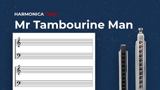 How to play &quot;Mr Tambourine Man (Bob Dylan)&quot;on Diatonic Harmonica (C)