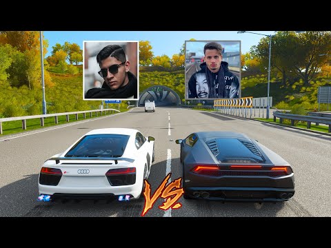 GREG FERREIRA VS CAIO ARAUJO - AUDI R8 VS LAMBORGHINI HURACAN - FORZA HORIZON 4