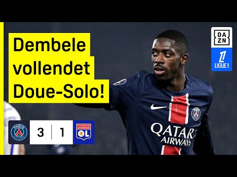 Dembele nach Torflaute wieder treffsicher: PSG - Olympique Lyon | Ligue 1 | DAZN Highlights