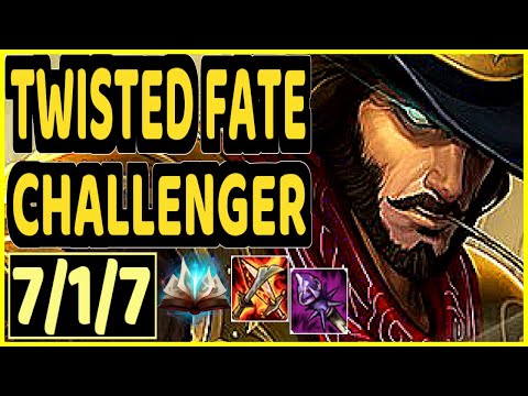 PLEX (TWISTED FATE) - 7/1/7 KDA CHALLENGER GAMEPLAY - KR