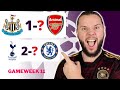 Premier League Gameweek 11 Predictions & Betting Tips | Newcastle vs Arsenal