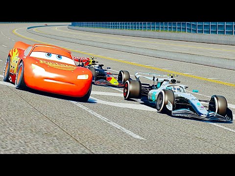 Lightning McQueen vs F1 2022 Cars at Nardo Speed Ring