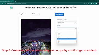 Resize your image to 3000x3000 pixels online for free Tutorial