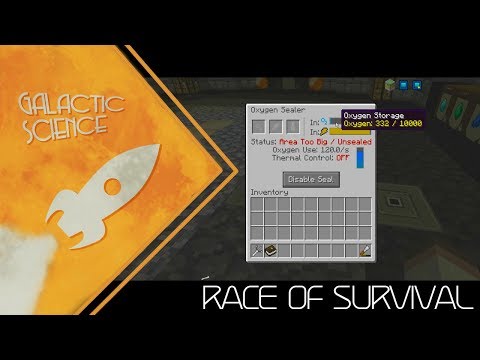 Oxygen PROBLEMS! | Minecraft Race Of Survival #49 (Galactic Science Modpack)