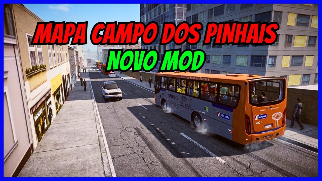 🔴Gameplay Novo Mod Apache Vip IV 1519 | Mapa Campo dos Pinhais Linha 124 | Proton Bus Simulator