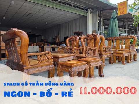 Salon Gỗ Tràm Bông Vàng Giá Tốt Tại Bình Dương LH 0369.362.909