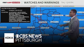 Pittsburgh afternoon winter weather forecast (1/22)