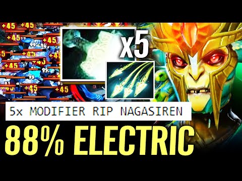 🔥 MEDUSA 88% Chance Electric NAGA Counter — 5x Split Shot Mjollnir Modifiers Hard Carry Dota 2 Pro