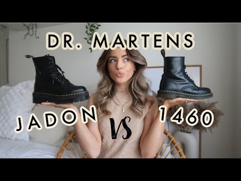 Сравнение обуви бренда Dr Martens 1460 и Dr Martens Jadon Black Smooth