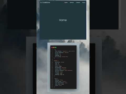 Change Navbars Background Color On Scroll Intersection Observer Html Css Javascript Tutorial