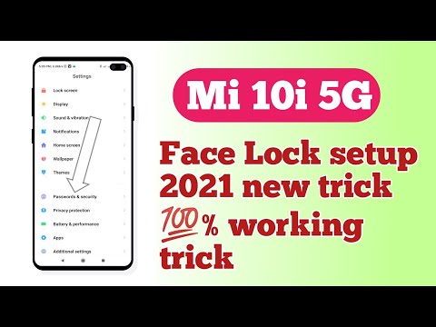 Xiaomi Mi 10i 5G , Face Lock setup Full setup Face Lock 💯% working trick