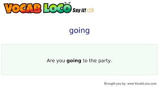 Video thumbnail for going