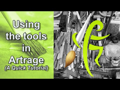 Artrage 6 TUTORIAL Tools, Workflow, & Creating STENCILS on the Fly