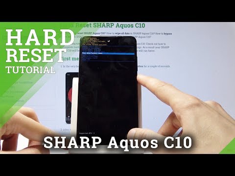 How to Bypass Screen Lock in SHARP Aquos C10 - Wipe Data / Hard Reset