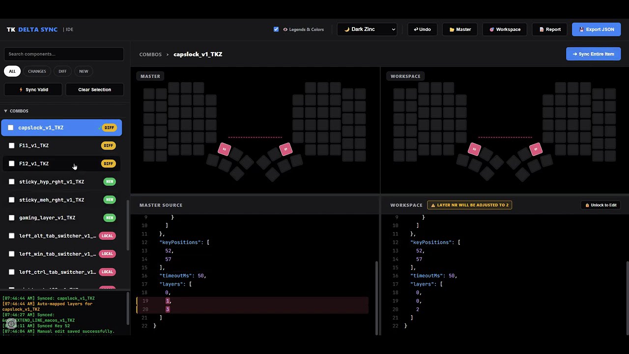 TOOL: Delta Sync - a diff tool for layout editor