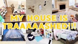 MESSY HOUSE TRANSFORMATION! CLEAN, DECLUTTER & ORGANIZE! ALL DAY SPEED CLEANING MOTIVATION 2021 SAHM