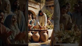 The First Miracle by Jesus, Water Turns Into Wine#jesus #jesuslovesyou #jesuschrist #miracle #shorts