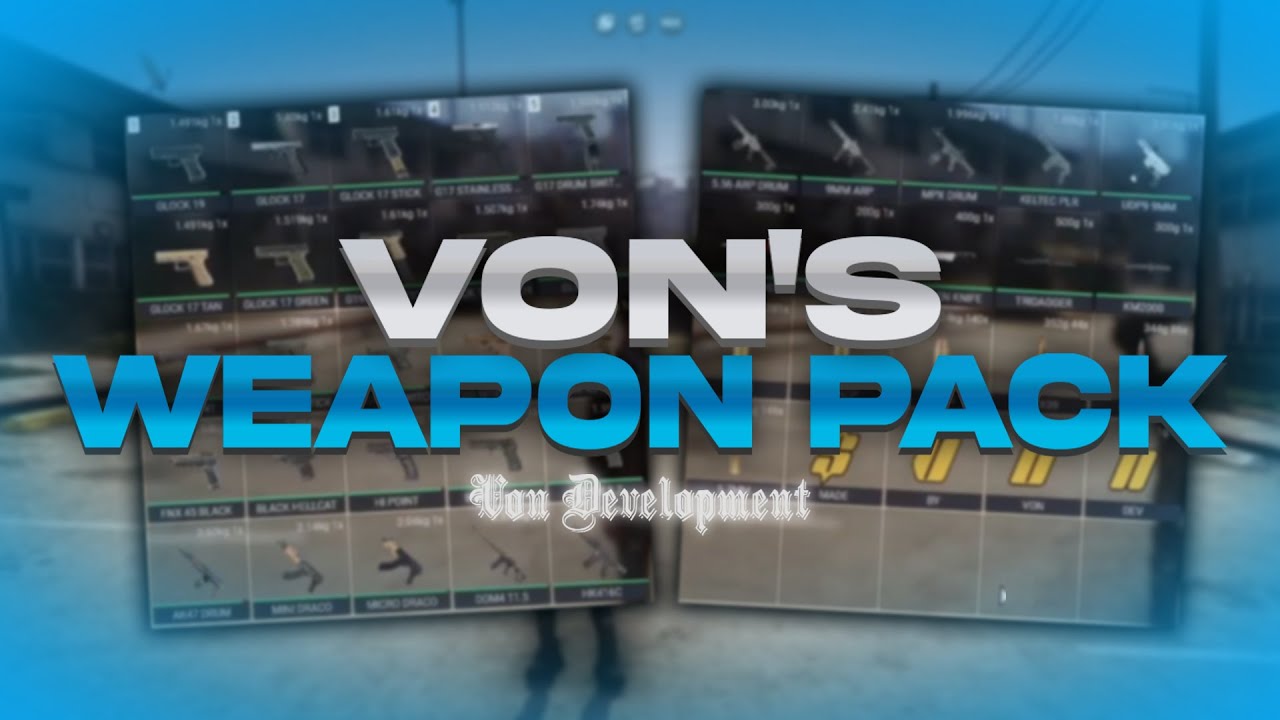 [30% OFF] Vons Weapon Pack V1 | Addon Weapons for FiveM  | High Quality Pack for Cheap! (2026)