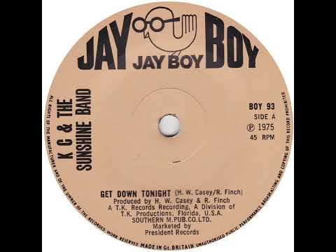 UK New Entry 1975 (69) K C  And The Sunshine Band - Get Down Tonight
