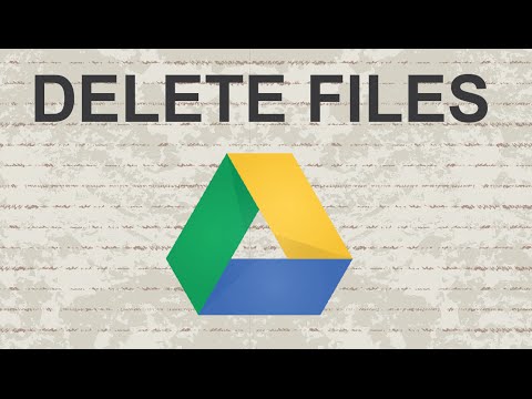 How to delete files from Google Drive
