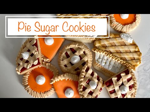 How to Make Pumpkin Pie and Cherry Pie Sugar Cookies | Fall Cookies 2020 Decorate Cookies Like a Pro