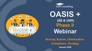 OASIS+ Phase II Self-Scoring Explained: Score Optimization + Compliance (SB & UNR) - Jan 6 2026