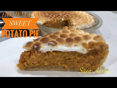 THIS SWEET POTATO PIE RECIPE IS A MUST HAVE DESSERT ON YOUR THANKSGIVING / CHRISTMAS TABLE
