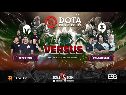 Keyd Stars vs Evil Geniuses - DPC SA 2023 Tour 1: Division I - Game Highlights - BO3