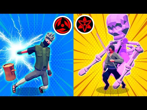 NEW CHIDORI of KAKASHI + SUSANOO of SASUKE VS EVERY BOSS | TABS - Totally Accurate Battle Simulator