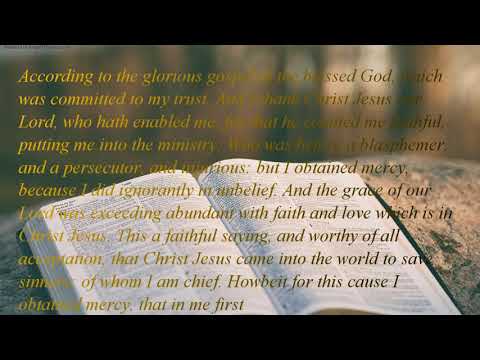 The Holy Bible | book 54 - 1 Timothy - Chapter 01