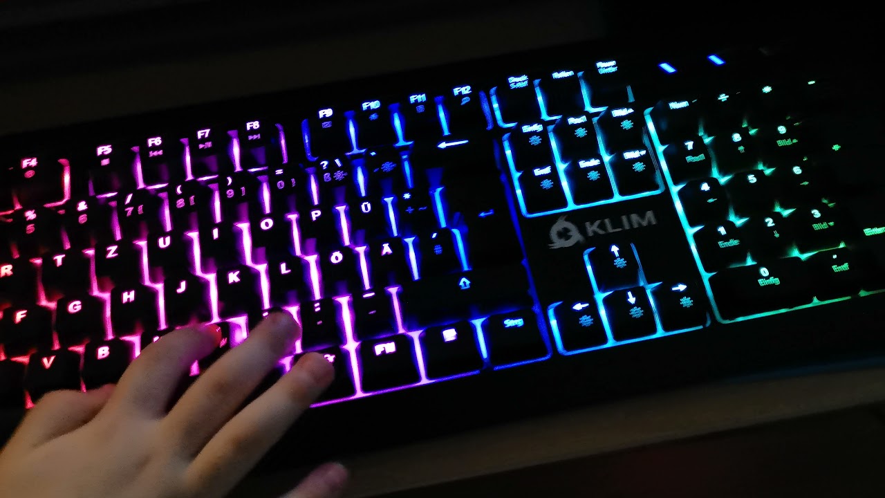 KLIM Domination клавиатура Tastatur Keyboard 2022 LED Sound test Unbox