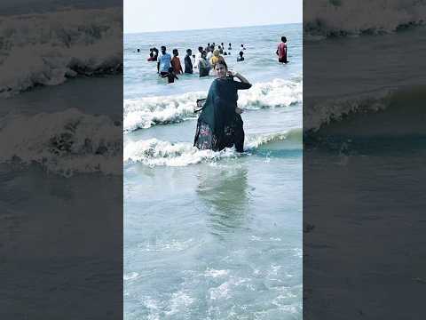 Cox's Bazar sea beach swimming video. #shortsfeed #shortvideo #viralvideo