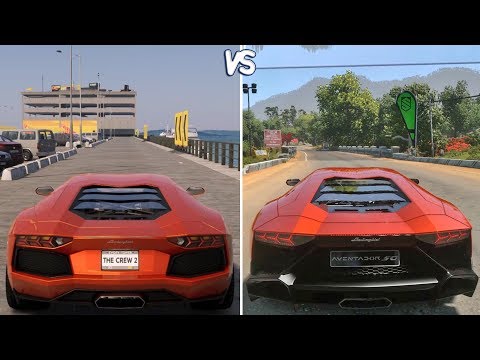 The Crew 2 vs Driveclub - Lamborghini Aventador Gameplay Comparison HD