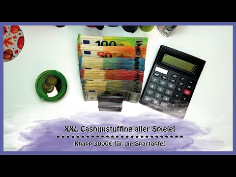 💜💥😱🖤 MEGA XXL Cashunstuffing! | Knapp 3000€ für die Spartöpfe am Ende 2025! | Sparen mit Spaß 🖤💜