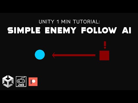 Simple Enemy Follow AI in ONE MINUTE in Unity!