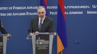 Встреча министра иностранных дел Армении Зограба Мнацаканяна и генерального секретаря Международной организации Франкофонии Микаэль Жан