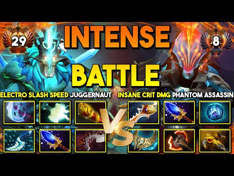 INTENSE HARD CARRY BATTLE | ELECTRO SLASH SPEED JUGGERNAUT VS. INSANE CRIT DMG PHANTOM ASSASSIN