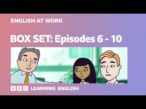 BOX SET: English at Work: episodes 6 - 10. Watch 20 minutes of Business English vocab & phrases!