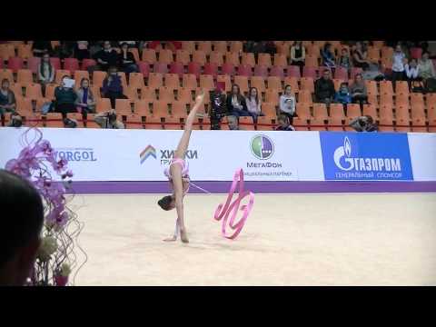 Polyakova Veronika (RUS)  ribbon  1999 Grand Prix Moscow 2014 Qual