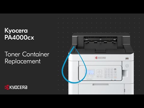 Kyocera PA4000cx — замена картриджа с тонером