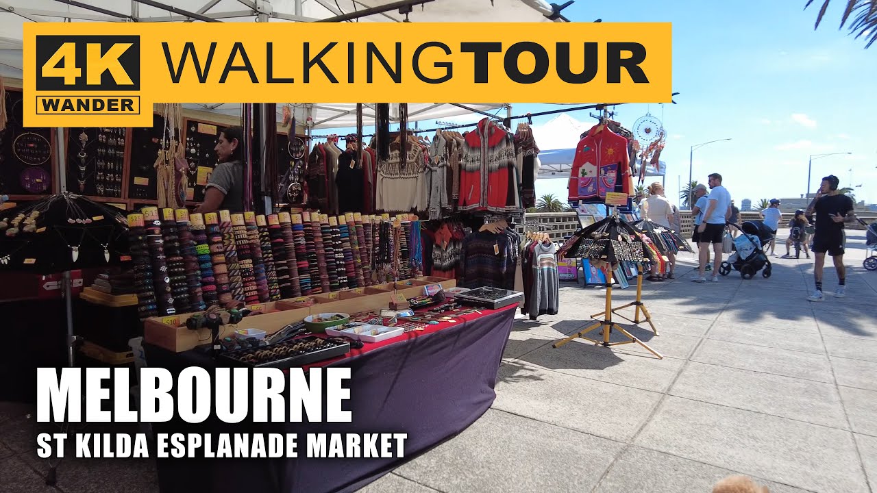 Dive into a virtual walking tour at St Kilda Esplanade Market.